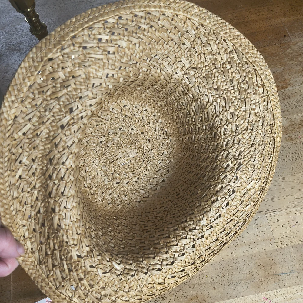 Stylish Straw Hat with Tan Band - Picture 8 of 8